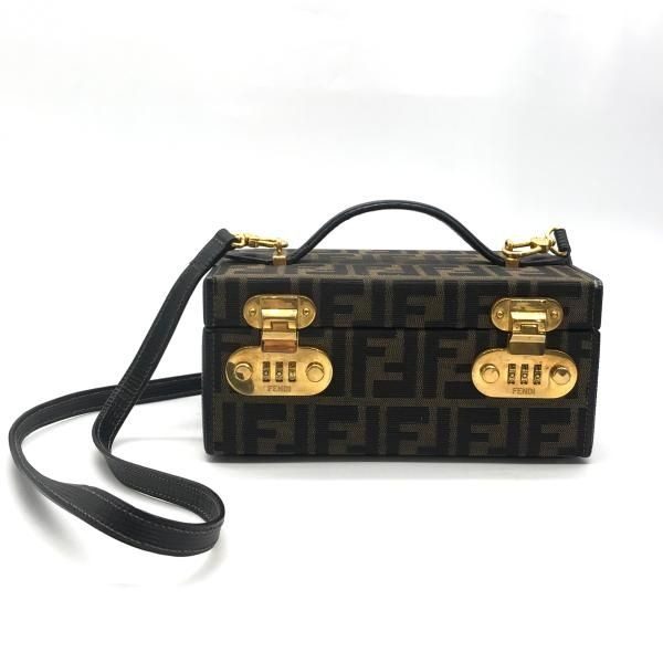 Fendi Zucca Dial Vanity 2-Way Bag