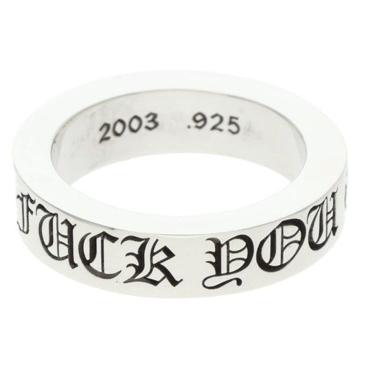 Chrome Hearts mm Spacer Fuckyou Silver Ring