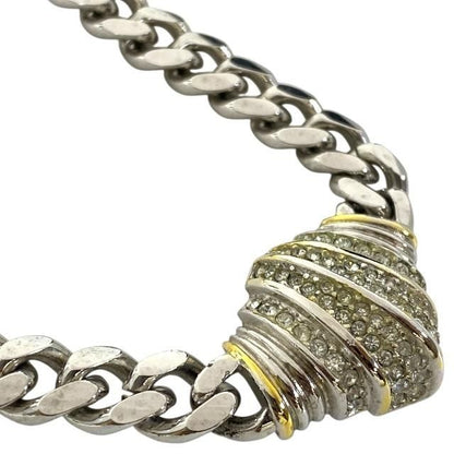Christian DIOR Necklace Choker Necklace Jewelry Accessories Vintage Metal