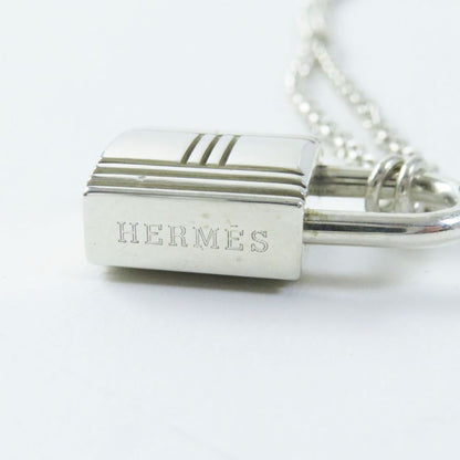 Hermes Ag925 Cadenas Chain Necklace/pendant Silver With Box And Case Weight