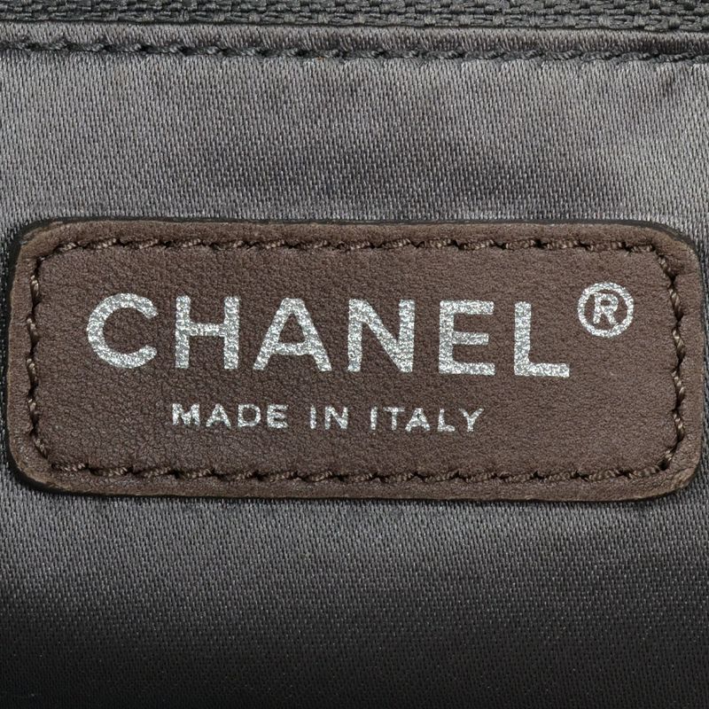 Chanel Matelasse Bubble Quilted Shoulder Bag Cotton A46168 Black Silver