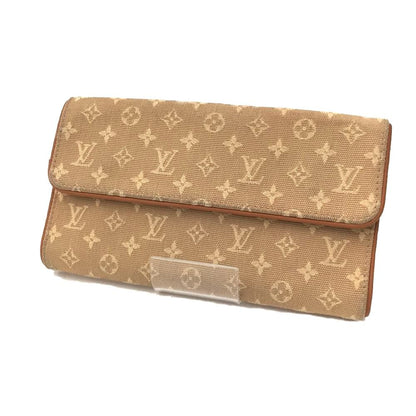 Louis Vuitton Monogram Mini Porte Tresor International M92444 Beige