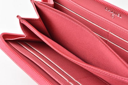 Chanel Wallet Chanel Long Wallet Round Zipper Rose CC Mark Coco Button