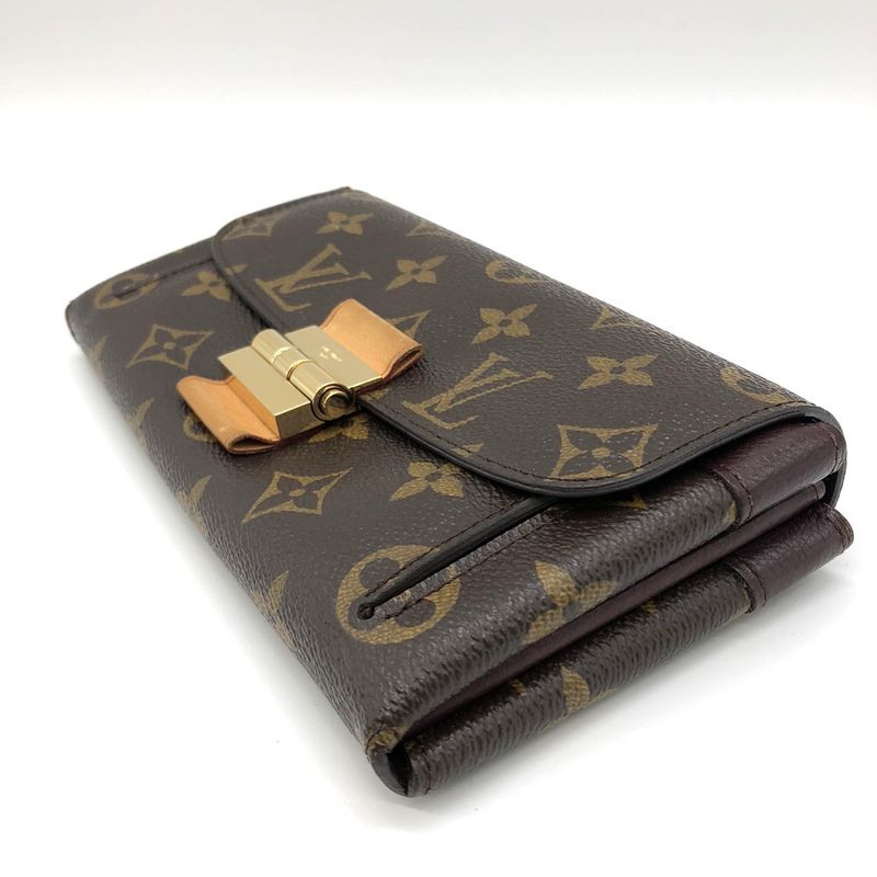 Louis Vuitton M60362 Portefeuille Elysee Long Wallet Brown Monogram Canvas/leath