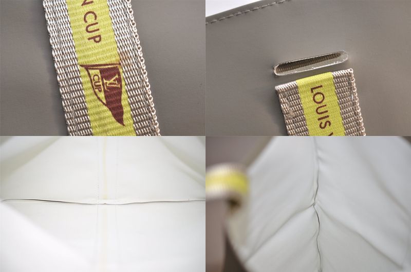 Louis Vuitton LV Cup 2003 Limited Edition Handbag Gray Yellow D60183 LV 2938n