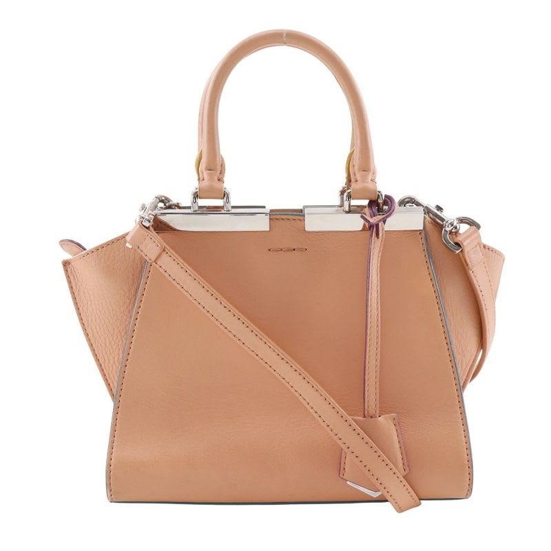 Fendi Mini Troisajour 2-Way Shoulder 8 Bh333 Calf Orange Ladies Handbag
