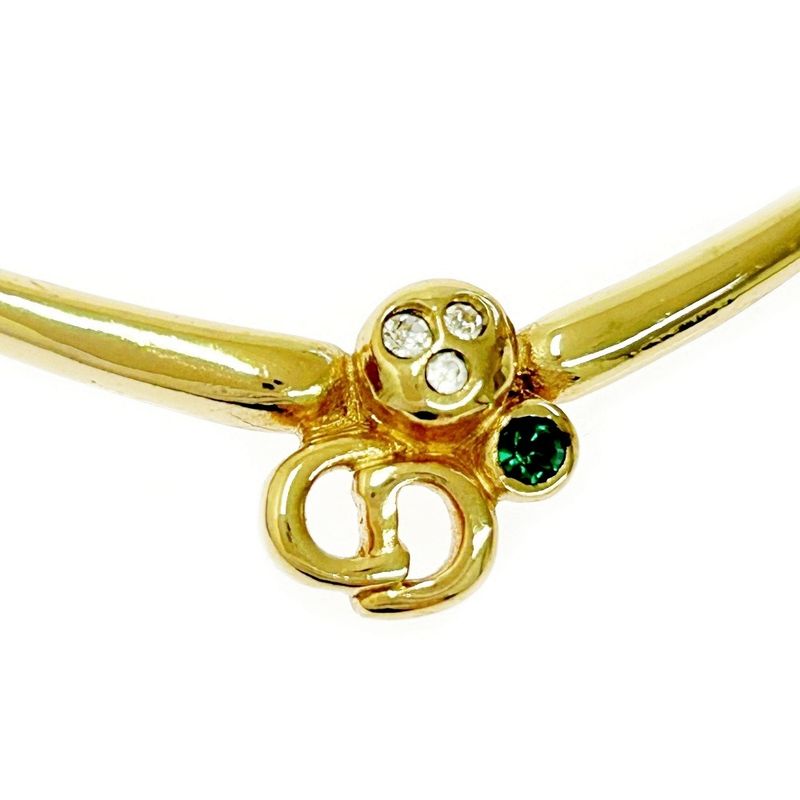 Christian Dior GP Rhinestone CD Logo Necklace Women 304874 Necklace