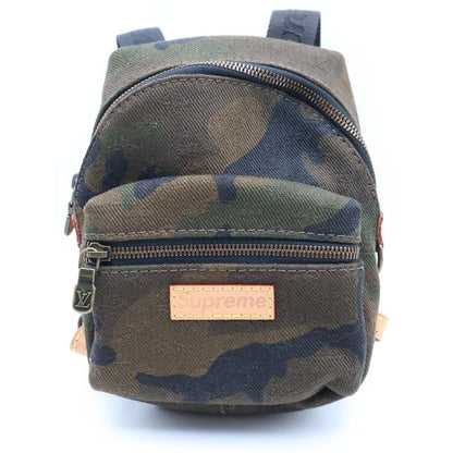 Louis Vuitton Supreme Apollo Nano Backpack Charm Camouflage Khaki