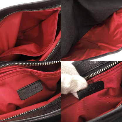 Bulgari Logomania Canvas Leather Black Shoulder Bag Black 0405 Bvlgari Men's