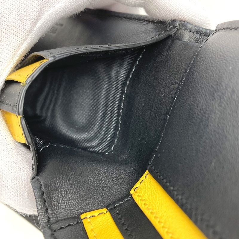 Fendi Bifold Wallet Bi-fold Wallet 7m0266 Leather Black