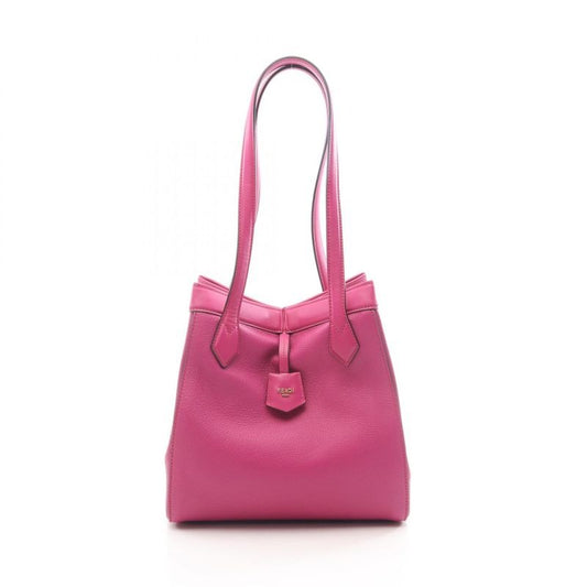 Fendi Tote Bag Origami Medium 8 Bh414 Pink Purple Leather