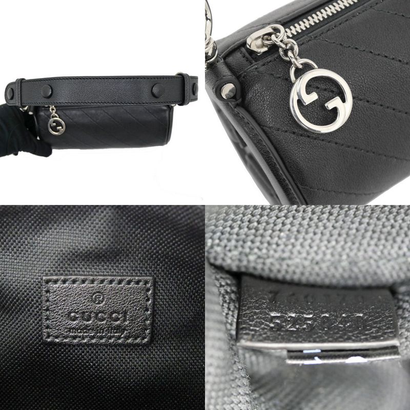 Gucci Blondie Mini Shoulder Bag 760170 One Shoulder - Black Leather