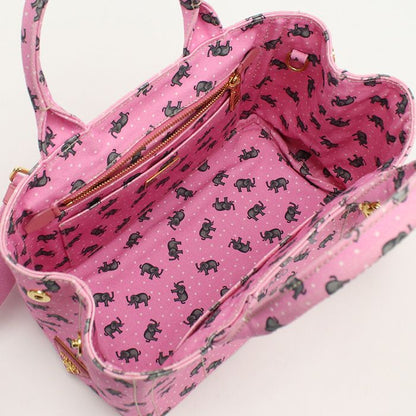 Prada 2WAY Canapa 1bg439 Tote Bag Canvas Scuff Deuce