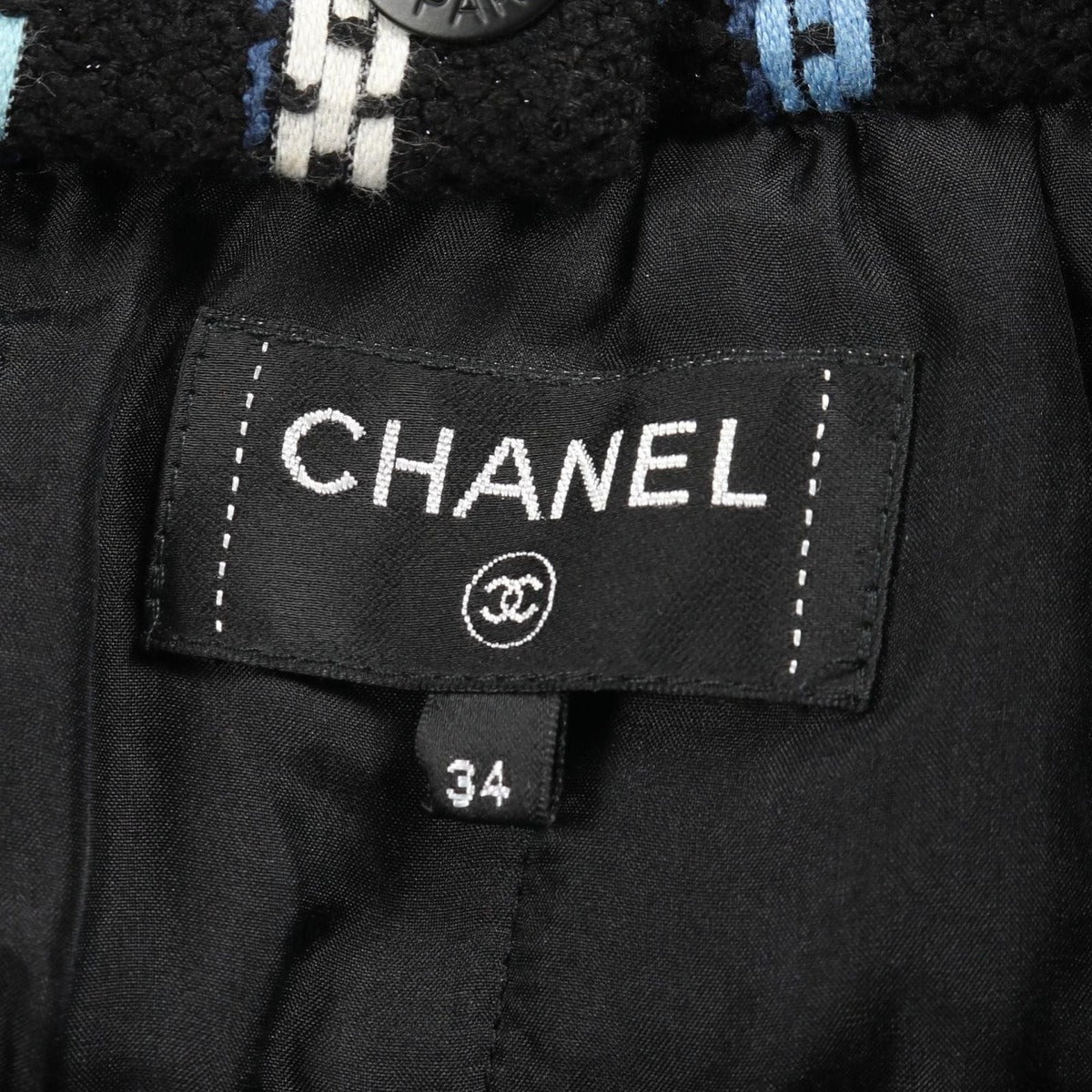 Chanel Skirt Coco Mark Button Tweed Cotton — view 3