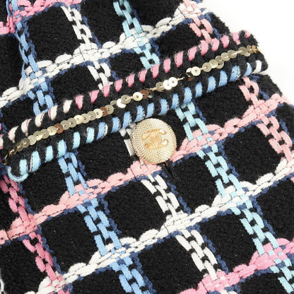 Chanel Skirt Coco Mark Button Tweed Cotton — view 9