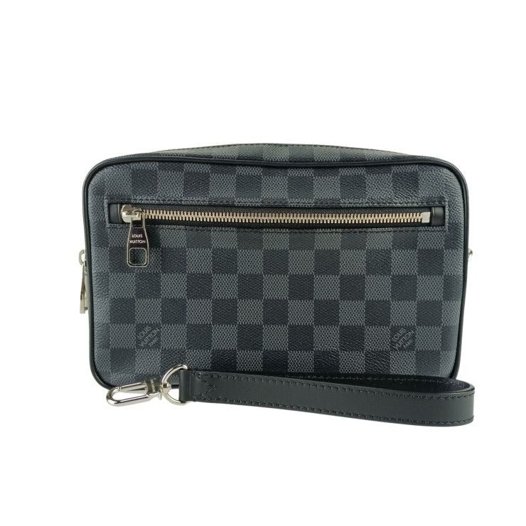 Louis Vuitton Second Bag Pochette Kasai Damier Graphite Leather