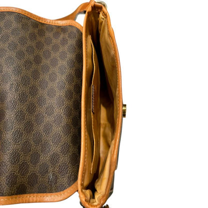 Celine - F 09 Vintage Macadam Shoulder Bag Women Brown FREE
