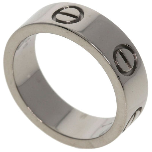 Cartier Love Ring #50 Ring - 18K White Gold Ladies