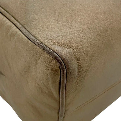 Loewe Handbag Gold Brown Anagram Excellent Condition Nappa Leather Preowned