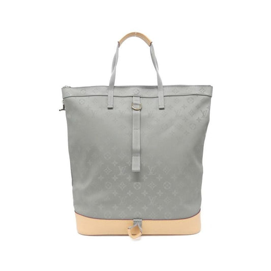 Louis Vuitton Monogram Titanium Zipped Tote Backpack