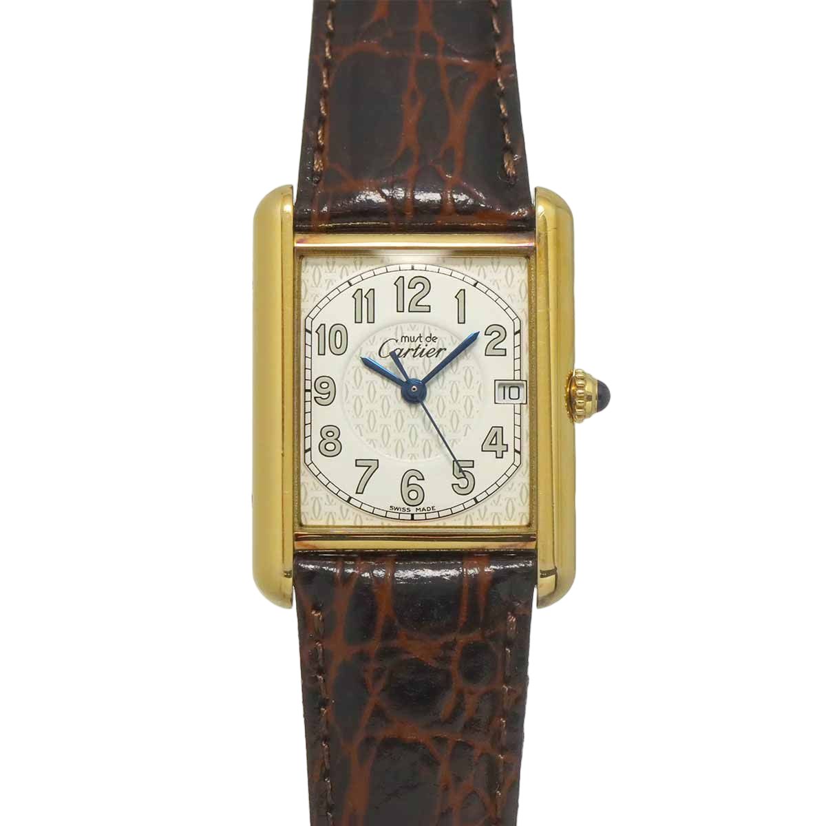 Cartier Must Tank Vermeil XL Watch White Quartz