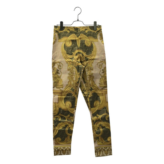 Versace Fendace Multicolor Jersey Pants All Over Pattern Zucca