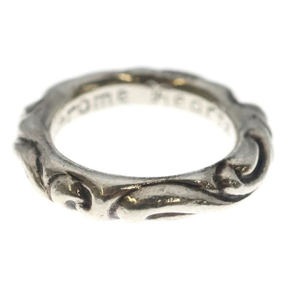 Chrome Hearts Scrl Band Scroll Ring Silver