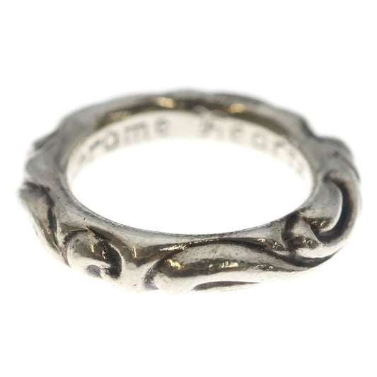 Chrome Hearts Scrl Band Scroll Ring Silver