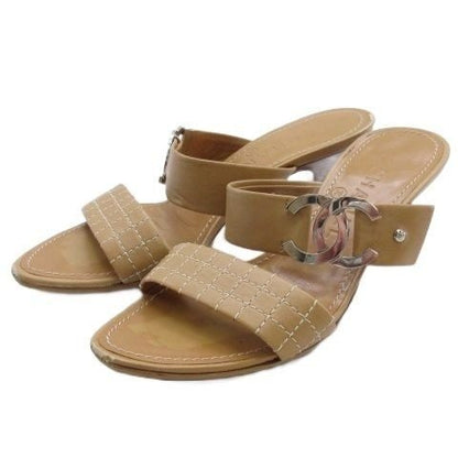 Chanel 293 CC Logo Mules Sandals