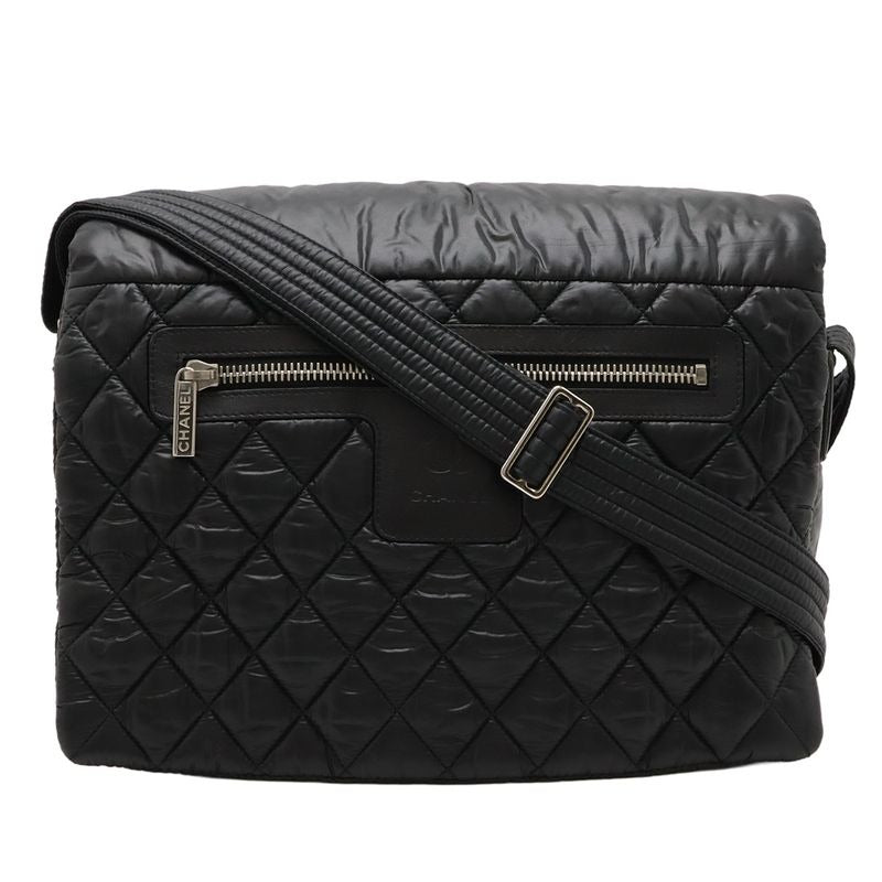 Chanel Coco Cocoon Shoulder Bag Messenger Crossbody Quilted Nylon