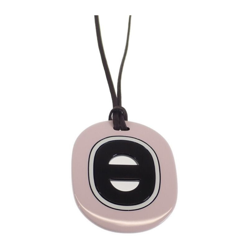 Hermes Fidelio Villages GM Large Necklace Buffalo Horn Lacquerwood Pink