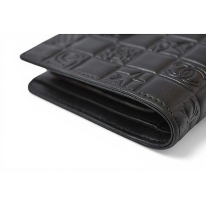 Chanel Wallet Clasp Lambskin Icon Black — view 13