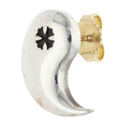 Chrome Hearts Yin Yang Silver Earrings