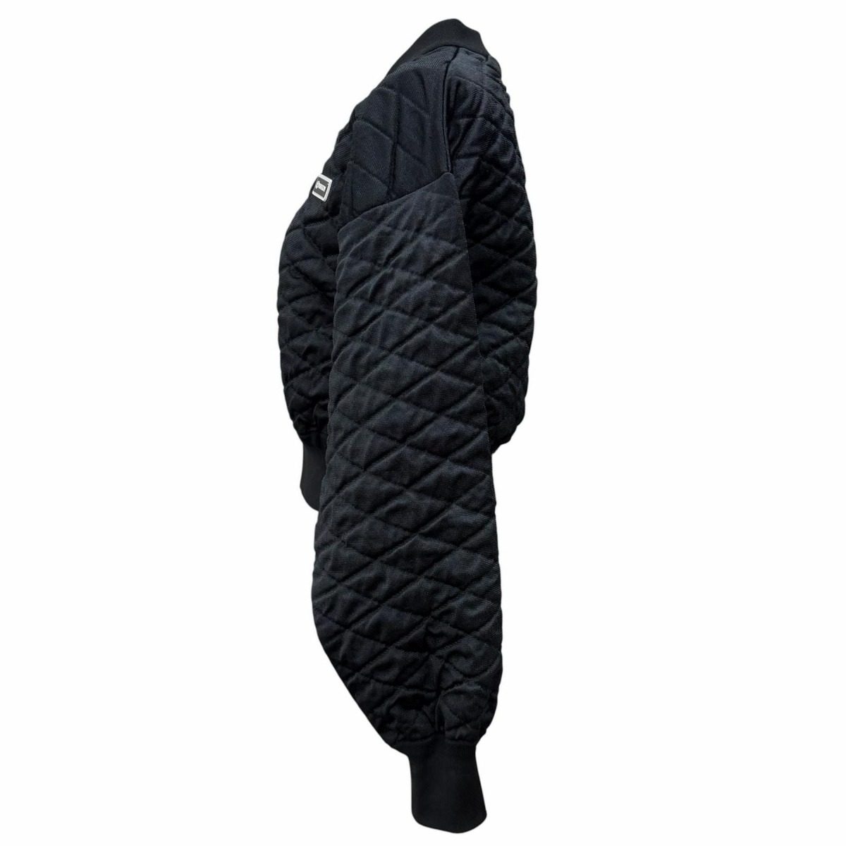 Louis Vuitton Wool Blend Rubber Logo Patch Diamond Knit Zip UP Quilted Jacket — view 2