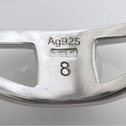 Gucci Ring Silver Interlocking