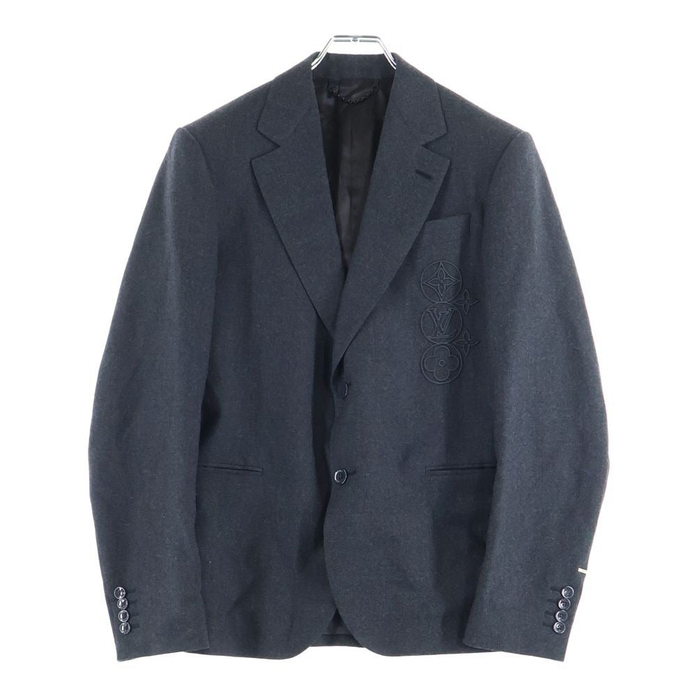 Louis Vuitton 23 SS Monogram Flower Logo Embroidery Wool 2 B Tailored Jacket