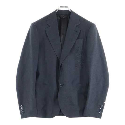 Louis Vuitton 23 SS Monogram Flower Logo Embroidery Wool 2 B Tailored Jacket