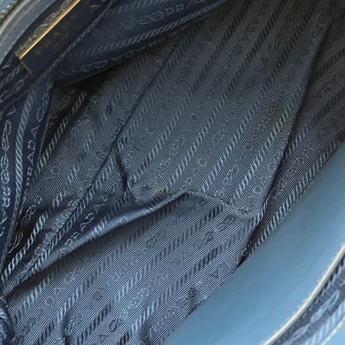 Prada Handbag Saffiano Leather Saffiano Leather Galleria Blue