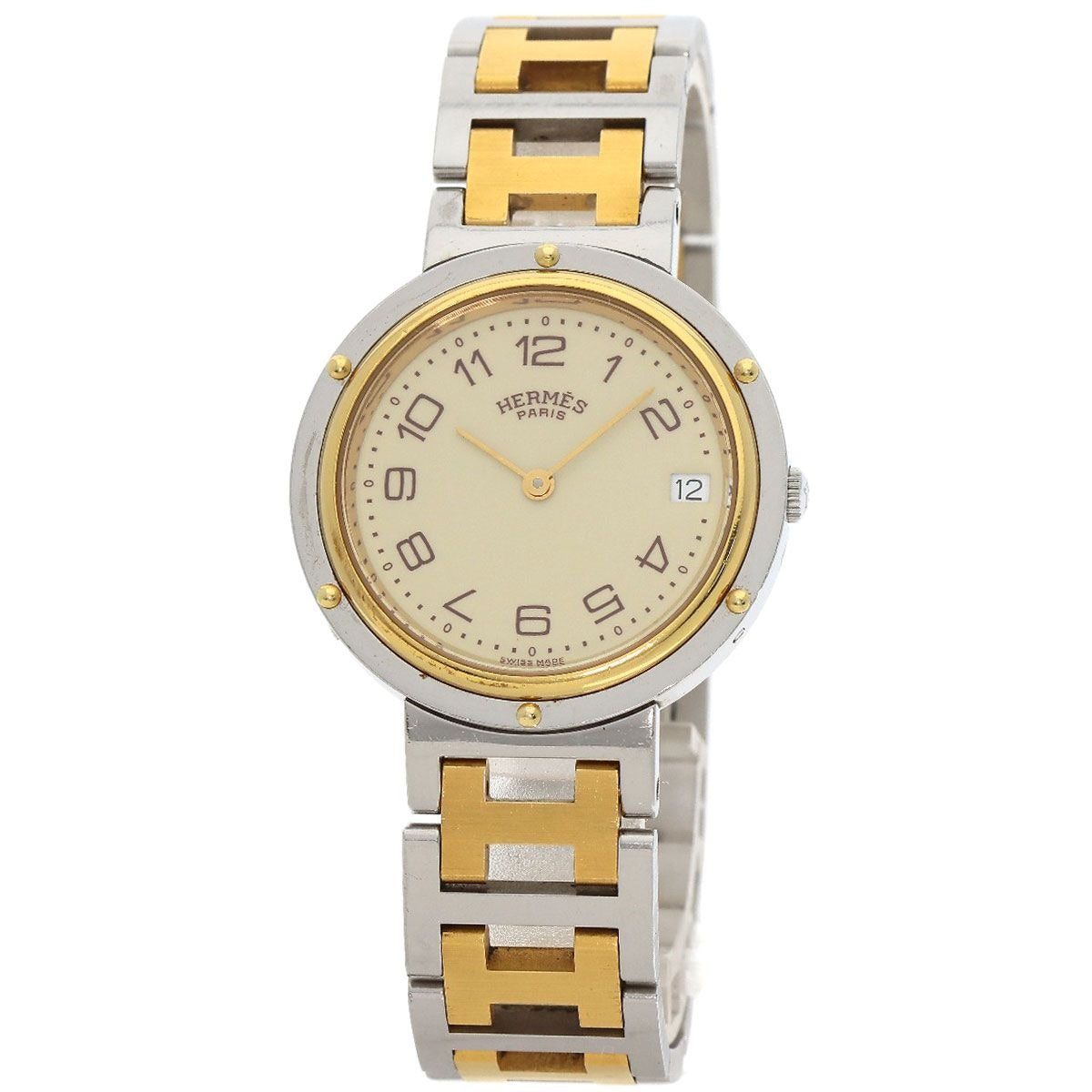 Hermes Clipper Vintage Belt Watch SS Ssxgp
