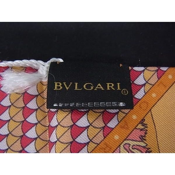 Bvlgari Sherry Silk Ribbon Scarf Orange — view 3