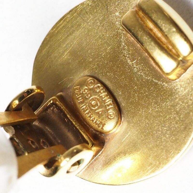Chanel Vintage Earring 99A Coco Mark CC Logo Binaural 90s Made In France