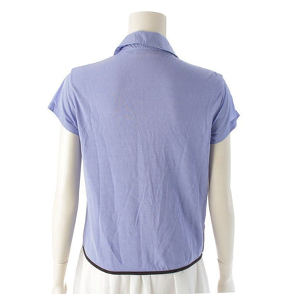 Prada Sport Archive Short Sleeve Cut Nylon Jacket Outerwear Tops Light Blue S