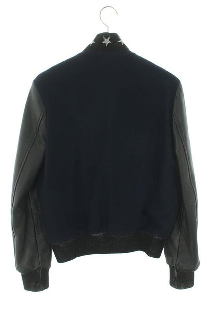 Saint Laurent Paris Teddy 455208 Y180w Leather Trim Stajan Blouson Men's 44