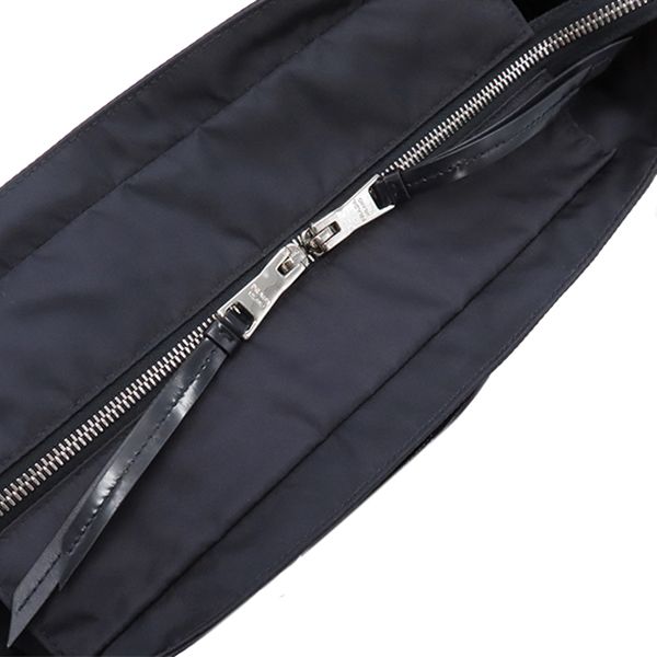 Prada 2way Bag Tessuto 2way Tote Bag Nylon Leather Navy Silver Hardware Navy