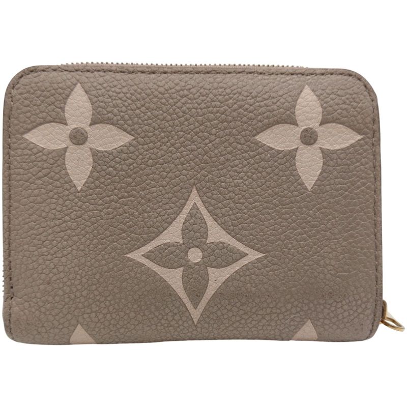 Louis Vuitton Zippy Coin Purse Bicolor Monogram Empreinte Beige