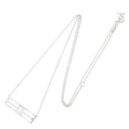 Tiffany & Co Necklace T-open Horizontal Diamond 40 18k White Gold — view 2