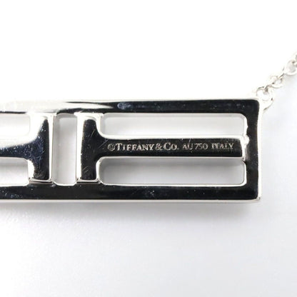 Tiffany & Co Necklace T-open Horizontal Diamond 40 18k White Gold — view 3