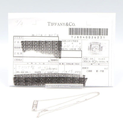 Tiffany & Co Necklace T-open Horizontal Diamond 40 18k White Gold — view 7