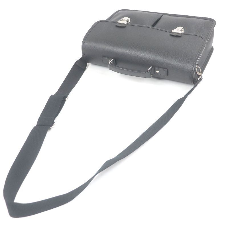 Louis Vuitton M32622 Taiga Anton LV Logo Embossed Briefcase Shoulder Bag