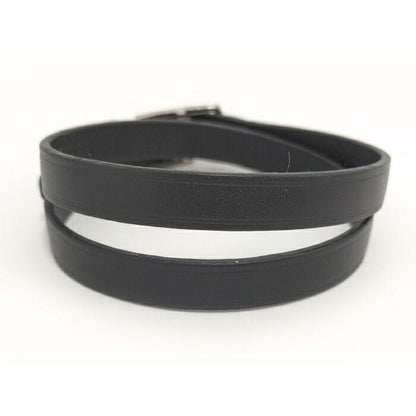 Louis Vuitton Neogram Bracelet Leather Metal Black M6257 — view 2